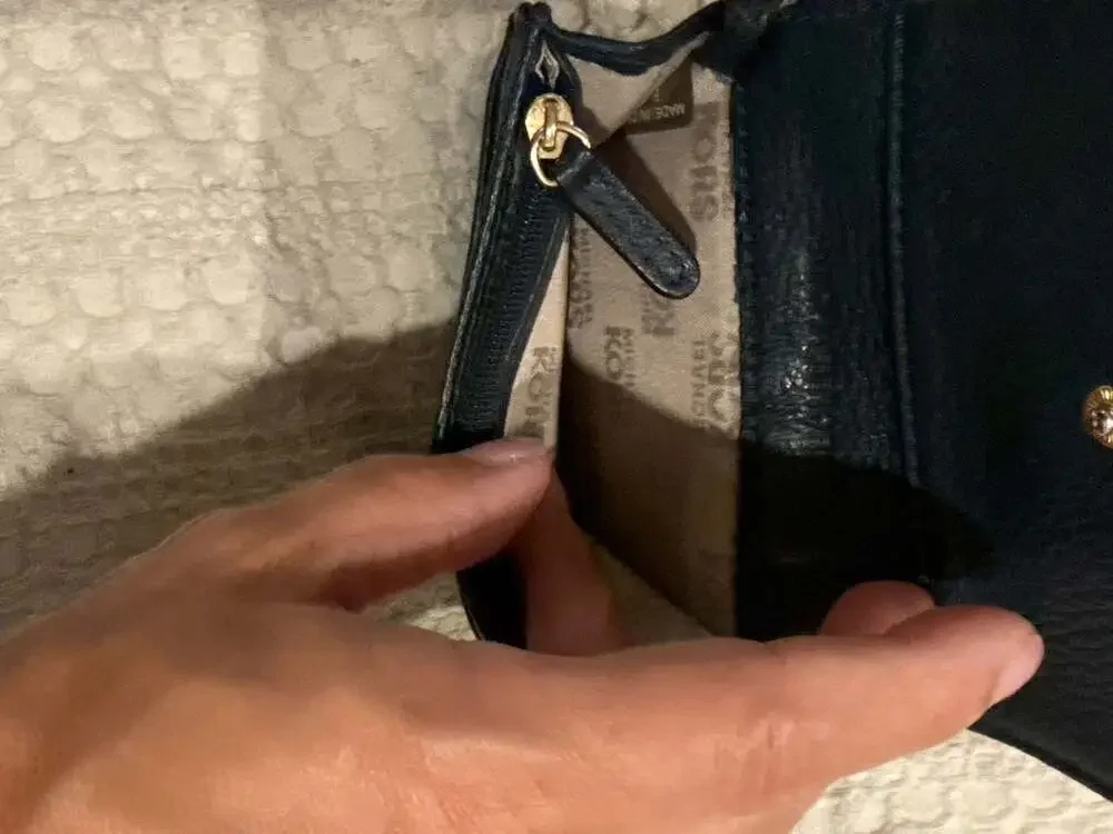 Michael Kors Est. 1981 Leather Flap Coin Purse and Key Case